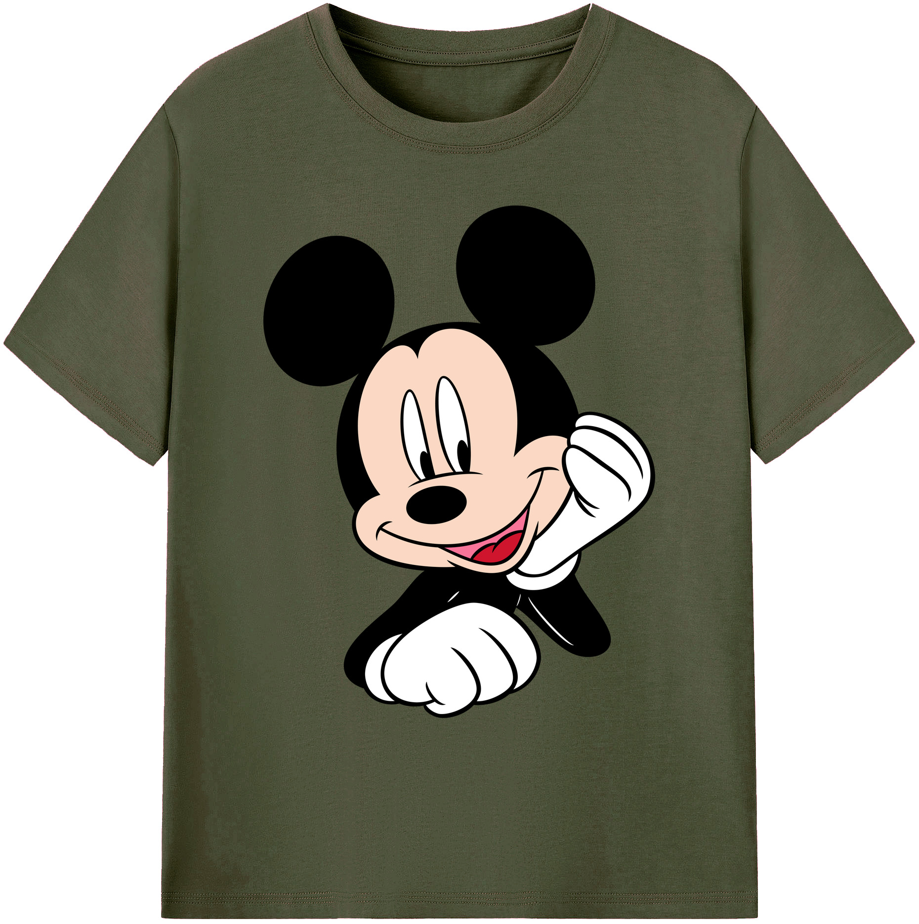 ミッキーマウス Mickey Mouse 綿100％ メンズ半袖Tシャツ｜肌触りやわらか＆通気性